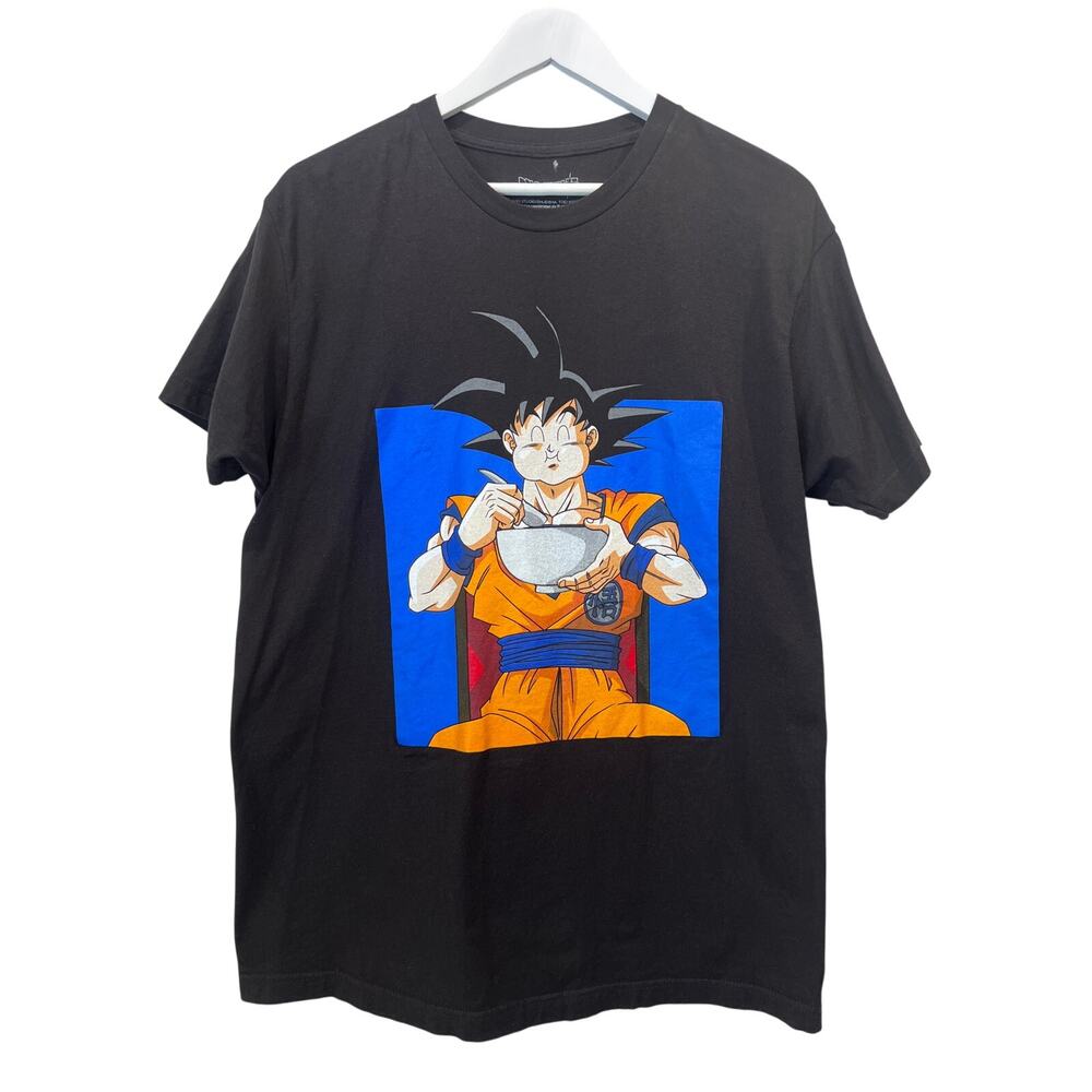 Dragon Ball Z Movie Men's Large Goku Ramen Bowl T-Shirt Anime Black